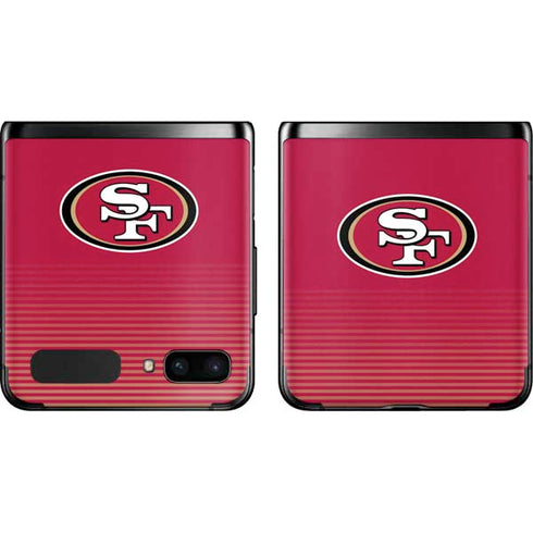 NFL San Francisco 49ers Breakaway Galaxy Z Flip Skin