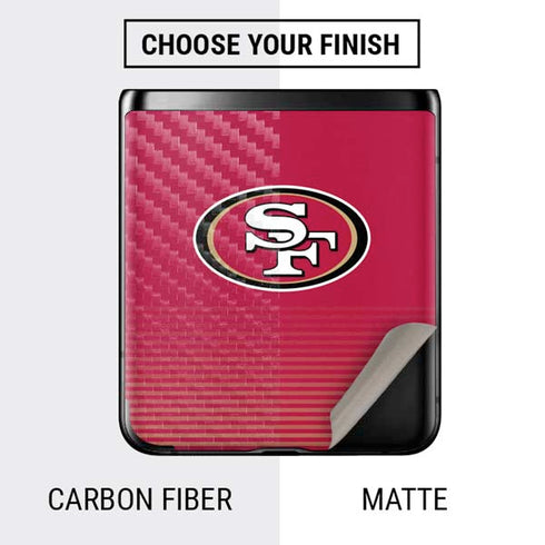 NFL San Francisco 49ers Breakaway Galaxy Z Flip Skin