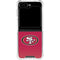 NFL San Francisco 49ers Breakaway Galaxy Z Flip5 5G Clear Case