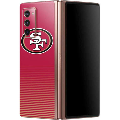 NFL San Francisco 49ers Breakaway Galaxy Z Fold2 5G Skin