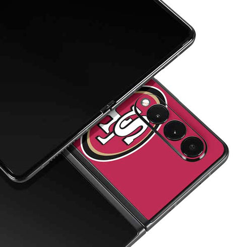 NFL San Francisco 49ers Breakaway Galaxy Z Fold3 5G Skin