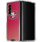 NFL San Francisco 49ers Breakaway Galaxy Z Fold4 5G Clear Case