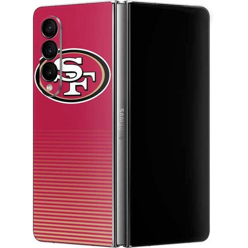 NFL San Francisco 49ers Breakaway Galaxy Z Fold4 5G Skin