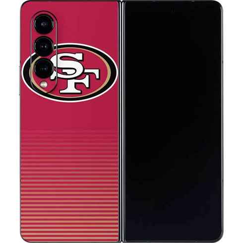 NFL San Francisco 49ers Breakaway Galaxy Z Fold4 5G Skin