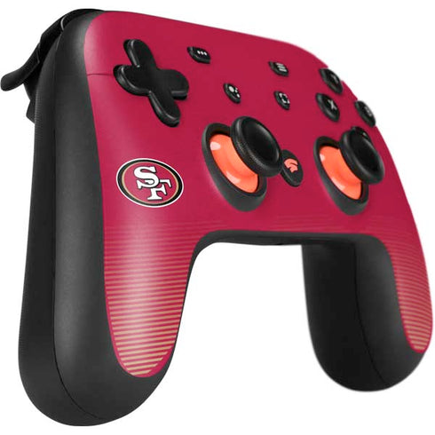 NFL San Francisco 49ers Breakaway Google Stadia Controller Skin