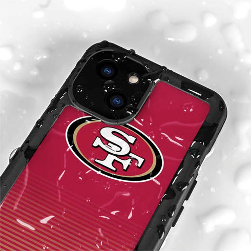 NFL San Francisco 49ers Breakaway iPhone 13 Mini Waterproof Case