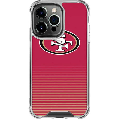 NFL San Francisco 49ers Breakaway iPhone 14 Pro Clear Case