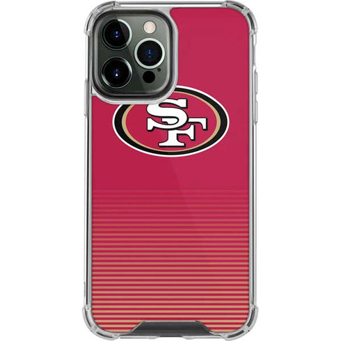 NFL San Francisco 49ers Breakaway iPhone 14 Pro Max Clear Case
