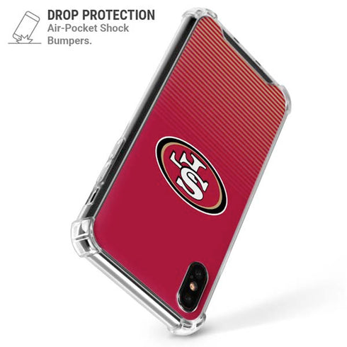 NFL San Francisco 49ers Breakaway iPhone XS Max Clear Case