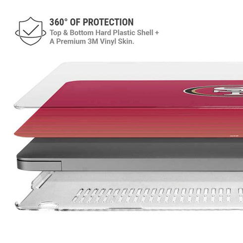 NFL San Francisco 49ers Breakaway MacBook Pro 16in (2021-25) Case plus Skin
