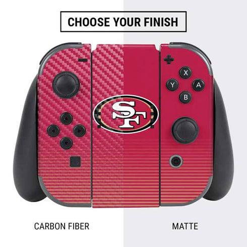 NFL San Francisco 49ers Breakaway Nintendo Switch Bundle Skin