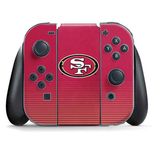NFL San Francisco 49ers Breakaway Nintendo Switch (2017-2021) Joy-Con Controller Skin
