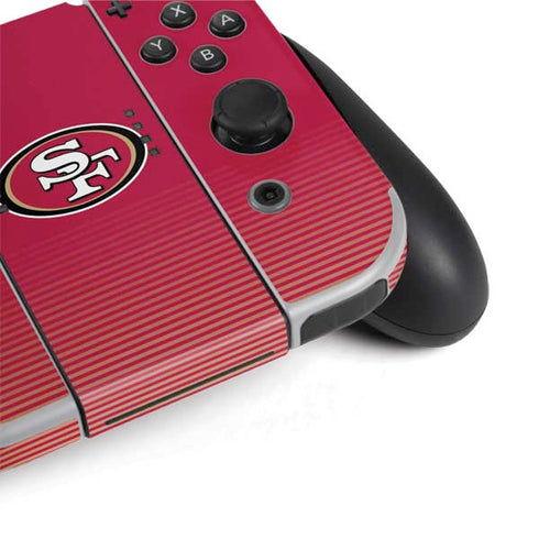 NFL San Francisco 49ers Breakaway Nintendo Switch OLED (2021) Skin