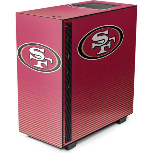NFL San Francisco 49ers Breakaway NZXT H510 Compact ATX Mid-Tower Case Skin