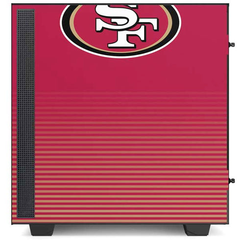 NFL San Francisco 49ers Breakaway NZXT H510 Compact ATX Mid-Tower Case Skin