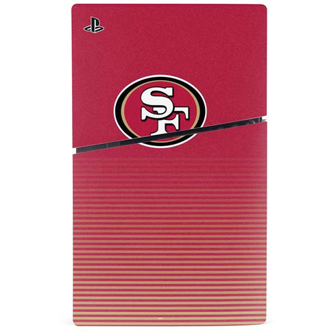 NFL San Francisco 49ers Breakaway PS5 Slim Disk Console Skin