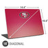 NFL San Francisco 49ers Breakaway Universal Laptop 18in (14.6 x 10.6in) Skin