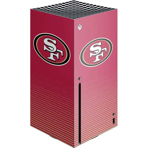 NFL San Francisco 49ers Breakaway Xbox Series X Console Skin