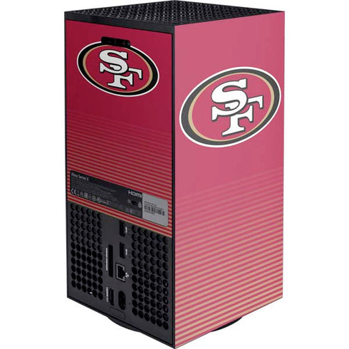 NFL San Francisco 49ers Breakaway Xbox Series X Console Skin