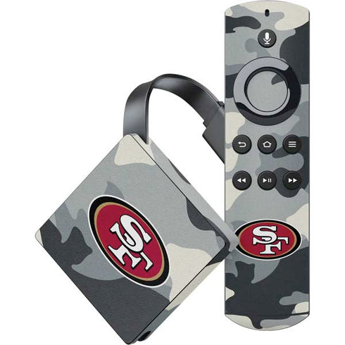 NFL San Francisco 49ers Camo Amazon Fire TV Skin