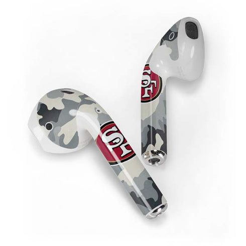 NFL San Francisco 49ers Camo Apple AirPods Skin