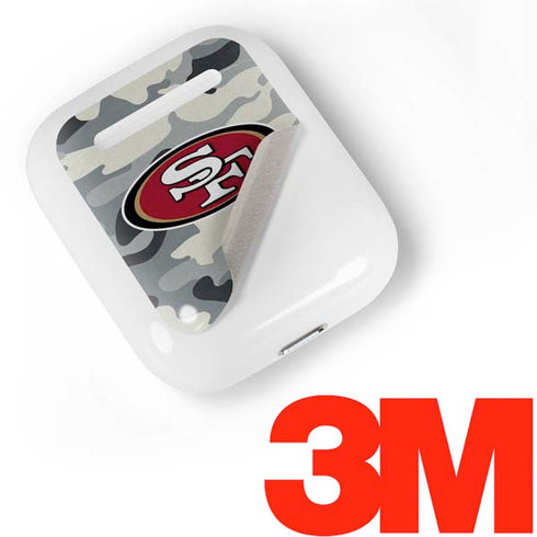 NFL San Francisco 49ers Camo Apple AirPods Skin
