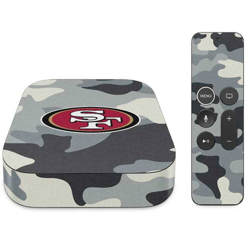 NFL San Francisco 49ers Camo Apple TV Skin