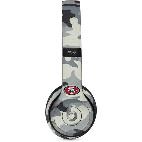 NFL San Francisco 49ers Camo Beats Solo 2 Wired Skin
