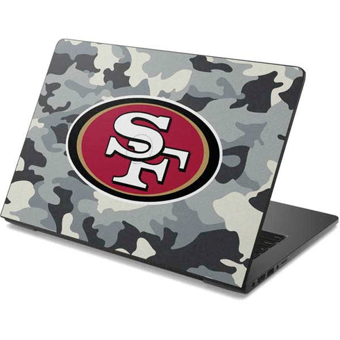 NFL San Francisco 49ers Camo Dell Chromebook Skin