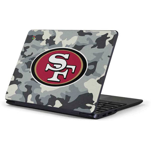 NFL San Francisco 49ers Camo Samsung Chromebook Skin