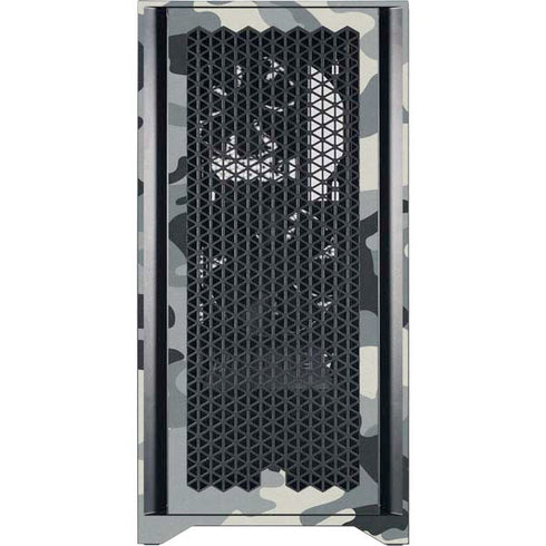 NFL San Francisco 49ers Camo Corsair 4000D Tempered Glass Mid-Tower ATX Case Skin