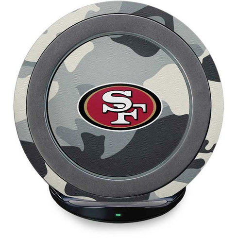 NFL San Francisco 49ers Camo Fast Charge Wireless Charging Stand Skin