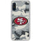 NFL San Francisco 49ers Camo Galaxy A10e Clear Case