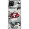 NFL San Francisco 49ers Camo Galaxy A12 Clear Case
