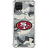 NFL San Francisco 49ers Camo Galaxy A12 Clear Case