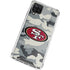 NFL San Francisco 49ers Camo Galaxy A12 Clear Case