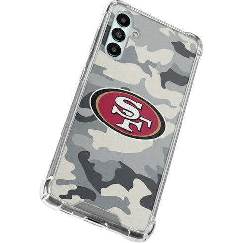 NFL San Francisco 49ers Camo Galaxy A15 5G Clear Case