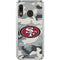 NFL San Francisco 49ers Camo Galaxy A30 Clear Case