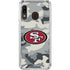 NFL San Francisco 49ers Camo Galaxy A30 Clear Case