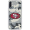 NFL San Francisco 49ers Camo Galaxy A50 Clear Case