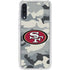 NFL San Francisco 49ers Camo Galaxy A50 Clear Case