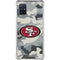 NFL San Francisco 49ers Camo Galaxy A51 5G Clear Case