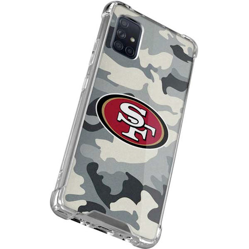 NFL San Francisco 49ers Camo Galaxy A51 5G Clear Case