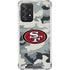 NFL San Francisco 49ers Camo Galaxy A52 5G Clear Case