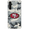 NFL San Francisco 49ers Camo Galaxy A54 5G Clear Case