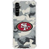 NFL San Francisco 49ers Camo Galaxy A54 5G Clear Case