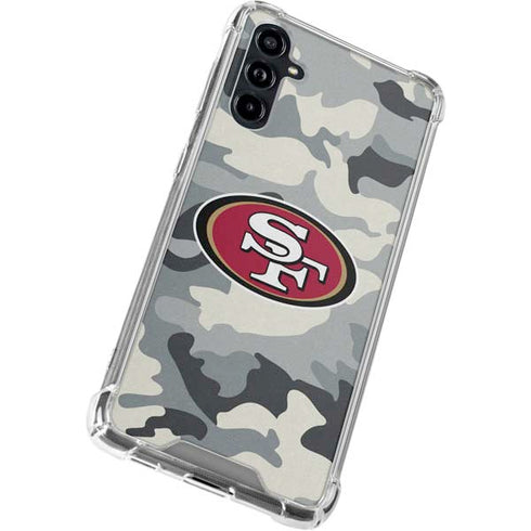 NFL San Francisco 49ers Camo Galaxy A54 5G Clear Case
