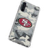 NFL San Francisco 49ers Camo Galaxy A54 5G Clear Case