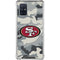 NFL San Francisco 49ers Camo Galaxy A71 5G Clear Case
