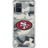 NFL San Francisco 49ers Camo Galaxy A71 5G Clear Case